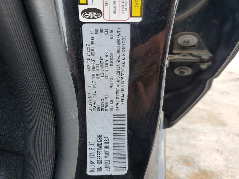 56761116 :رقم المزاد ، 1C6SRFFT1MN513289 vin ، 2021 Ram 1500 مزاد بيع