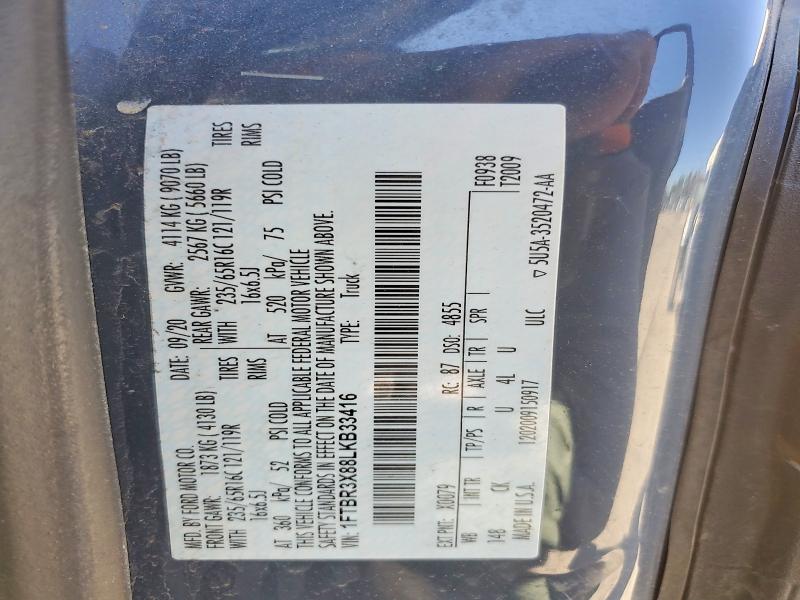 Продаж на аукціоні авто 2020 Ford Transit, vin: 1FTBR3X88LKB33416, номер лоту: 55538846