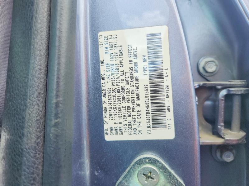Aukcja sprzedaży 2014 Acura Rdx, vin: 5J8TB4H50EL019539, numer aukcji: 58099726