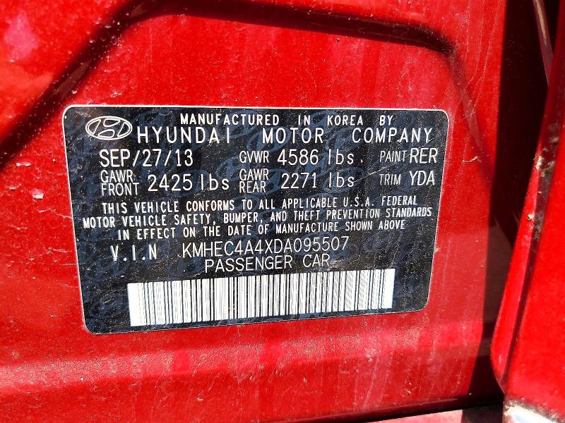 55720396 :رقم المزاد ، KMHEC4A4XDA095507 vin ، 2013 Hyundai Sonata مزاد بيع