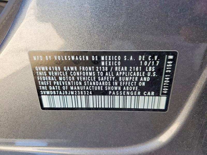 Aukcja sprzedaży 2018 Volkswagen Jetta, vin: 3VWDB7AJ9JM238324, numer aukcji: 56080056