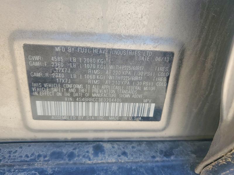 Продажа на аукционе авто 2014 Subaru Outback, vin: 4S4BRBCC3E3204406, номер лота: 55530516