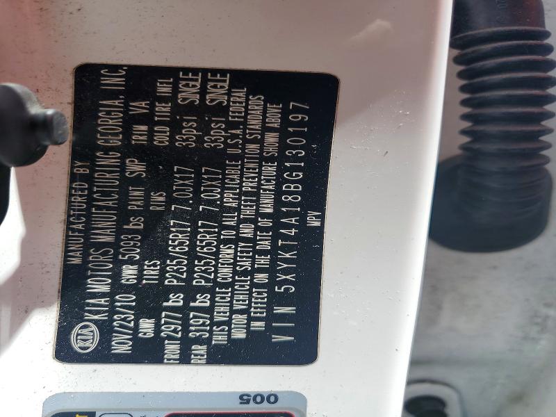 Продажа на аукционе авто 2011 Kia Sorento, vin: 5XYKT4A18BG130197, номер лота: 57146696