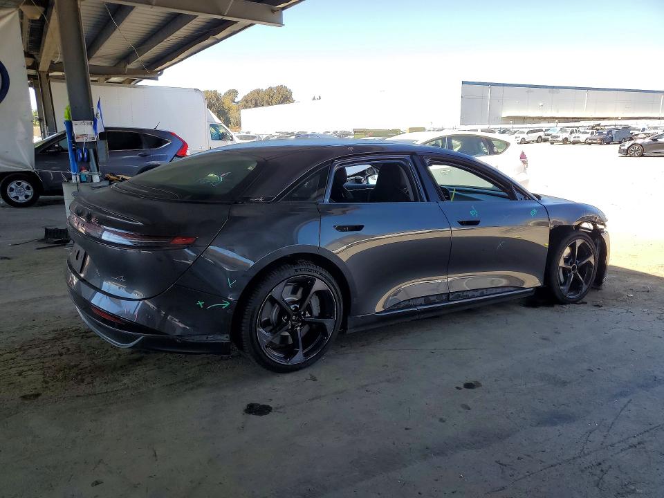 2025 Lucid Motors Air მანქანა იყიდება აუქციონზე, vin: 50EA1PGA1SA001076, აუქციონის ნომერი: 58432226