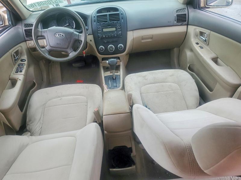 2008 Kia Spectra მანქანა იყიდება აუქციონზე, vin: KNAFE121985513508, აუქციონის ნომერი: 57050816
