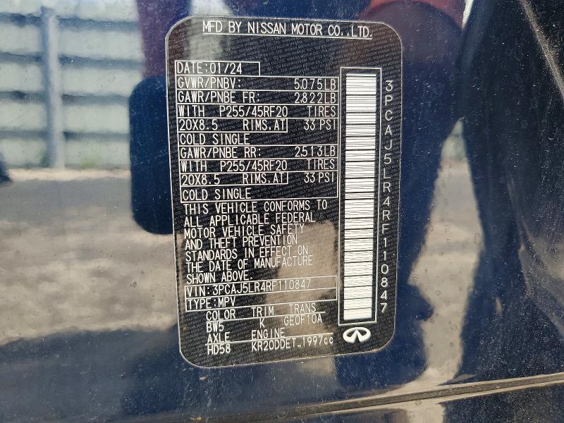 Продажа на аукционе авто 2024 Infiniti Qx55, vin: 3PCAJ5LR4RF110847, номер лота: 55490966