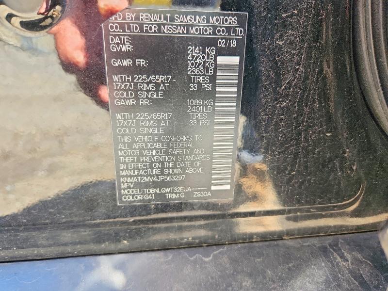 Продаж на аукціоні авто 2018 Nissan Rogue, vin: KNMAT2MV4JP563297, номер лоту: 55409396