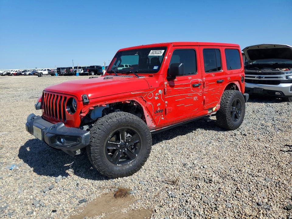 2020 Jeep Wrangler Unlimited მანქანა იყიდება აუქციონზე, vin: 1C4HJXEG7LW163180, აუქციონის ნომერი: 58265326
