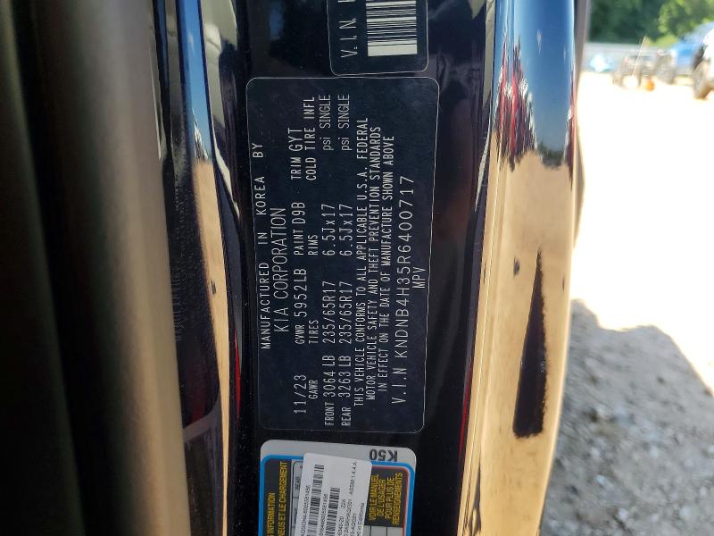 2024 Kia Carnival მანქანა იყიდება აუქციონზე, vin: KNDNB4H35R6400717, აუქციონის ნომერი: 57538366