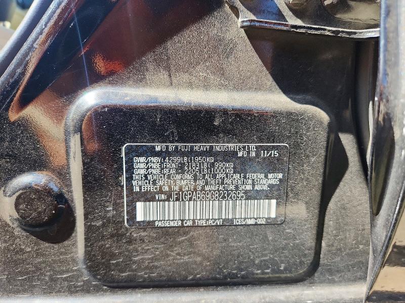 58901396 :رقم المزاد ، JF1GPAB69G8232695 vin ، 2016 Subaru Impreza مزاد بيع