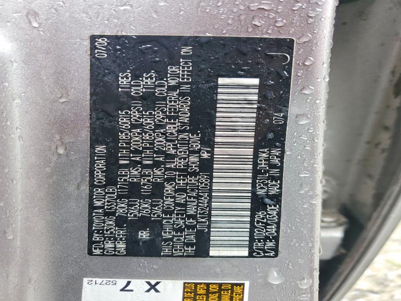 56641056 :رقم المزاد ، JTLKT324464105891 vin ، 2006 Toyota Scion مزاد بيع