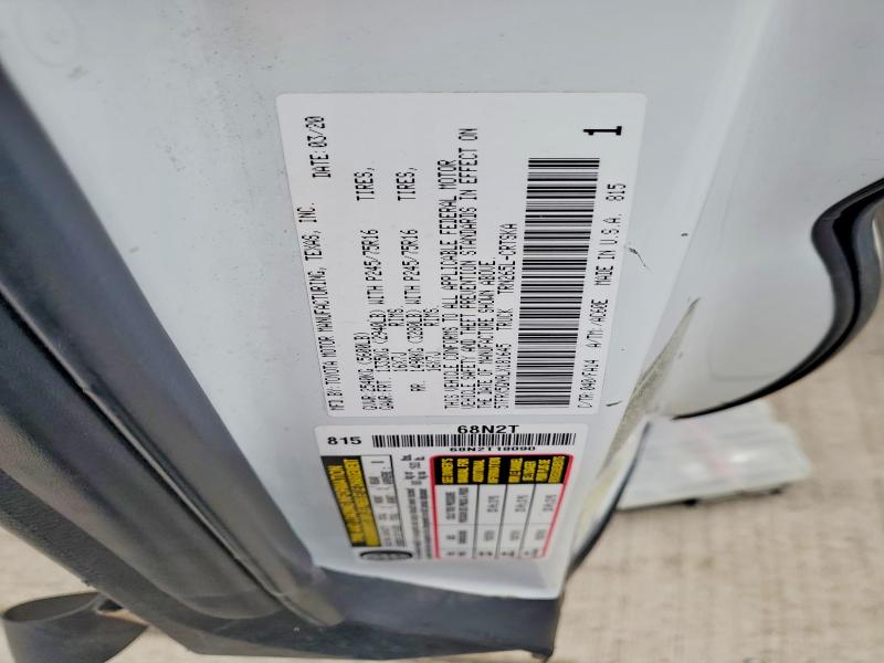 56406376 :رقم المزاد ، 5TFRX5GN9LX181645 vin ، 2020 Toyota Tacoma مزاد بيع