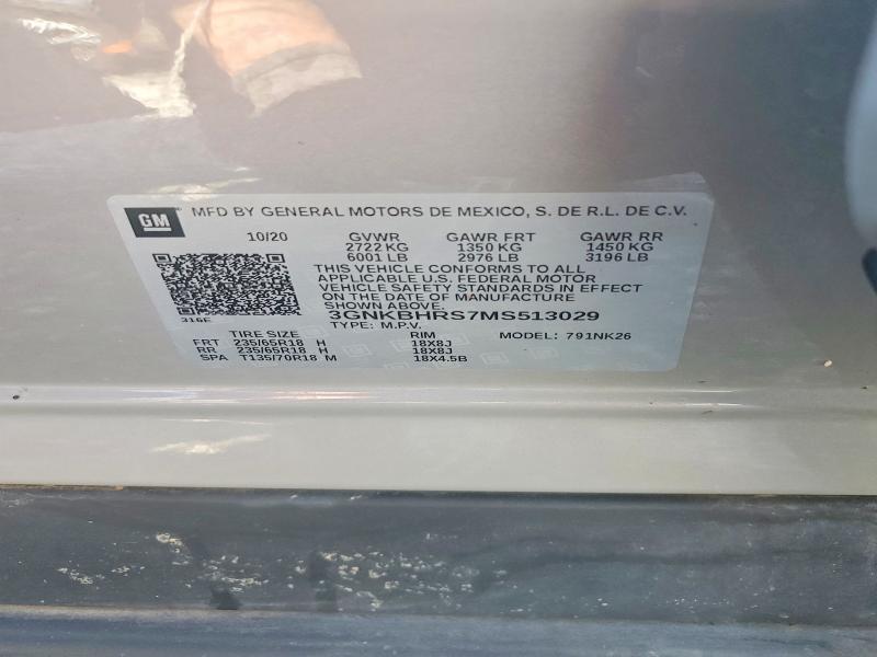 Продажа на аукционе авто 2021 Chevrolet Blazer, vin: 3GNKBHRS7MS513029, номер лота: 56845566