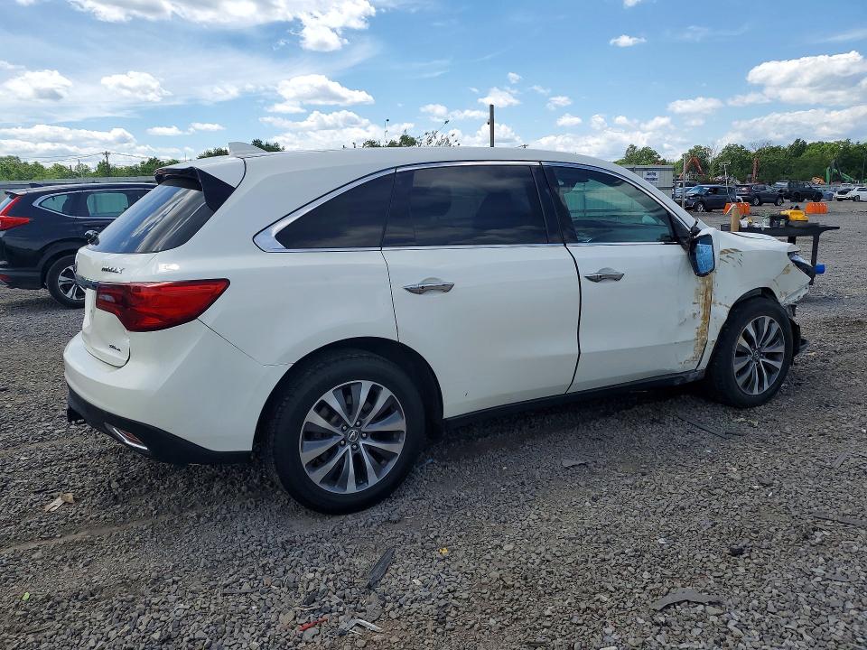 2016 Acura Mdx მანქანა იყიდება აუქციონზე, vin: 5FRYD4H40GB047125, აუქციონის ნომერი: 58180926