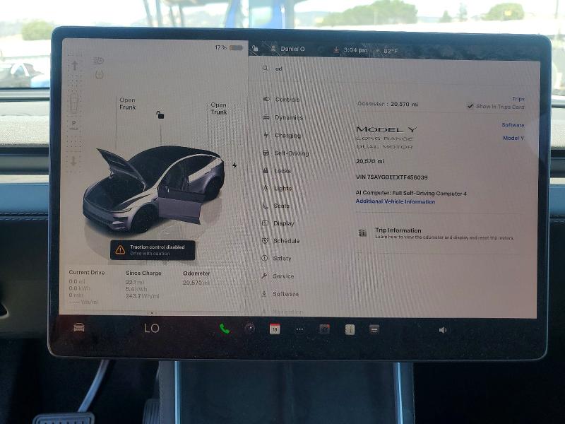 Продажа на аукционе авто 2026 Tesla Model Y, vin: 7SAYGDEEXTF456039, номер лота: 57427396