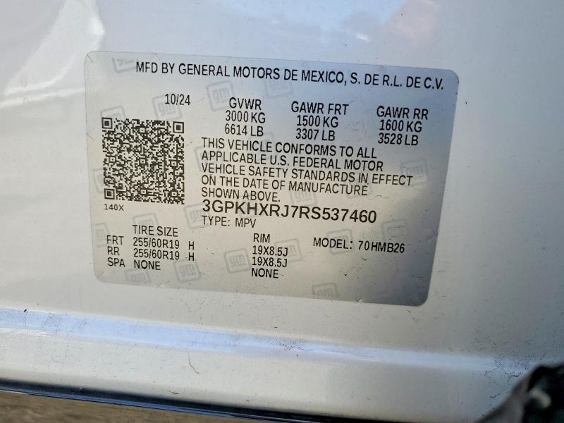 Продажа на аукционе авто 2024 Honda Prologue, vin: 3GPKHXRJ7RS537460, номер лота: 56833236