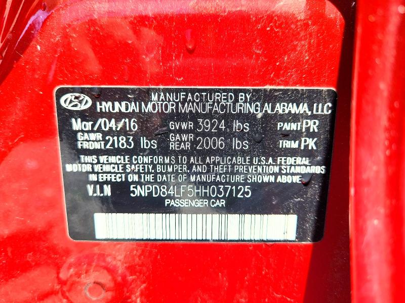 Aukcja sprzedaży 2017 Hyundai Elantra, vin: 5NPD84LF5HH037125, numer aukcji: 55819376