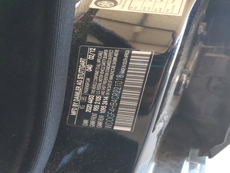 57052346 :رقم المزاد ، WDDGF4HB4CR221018 vin ، 2012 Mercedes-benz C مزاد بيع