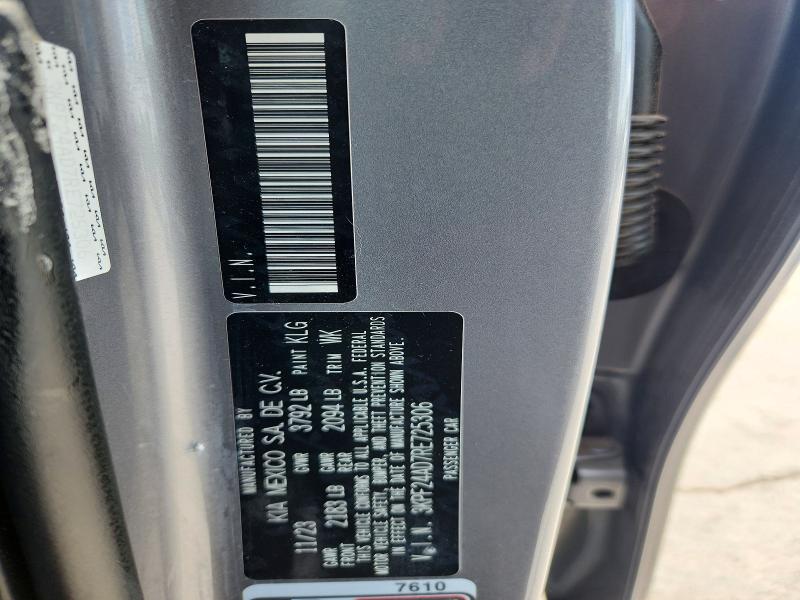2024 Kia Forte მანქანა იყიდება აუქციონზე, vin: 3KPF24AD7RE725306, აუქციონის ნომერი: 56085776