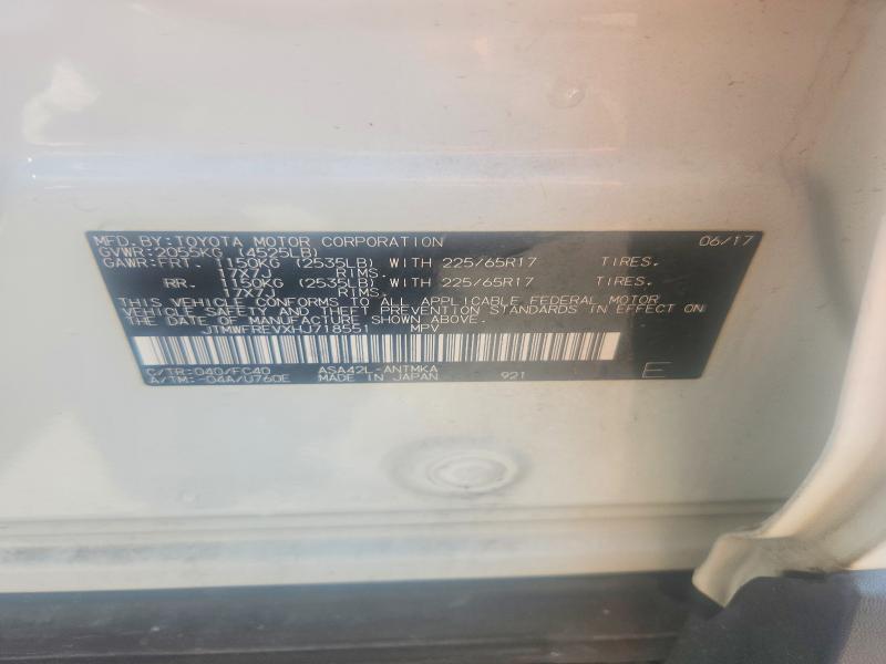 Продажа на аукционе авто 2017 Toyota Rav4, vin: JTMWFREVXHJ718551, номер лота: 56038916