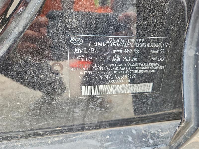 Aukcja sprzedaży 2018 Hyundai Sonata, vin: 5NPE24AF5JH682419, numer aukcji: 57645406