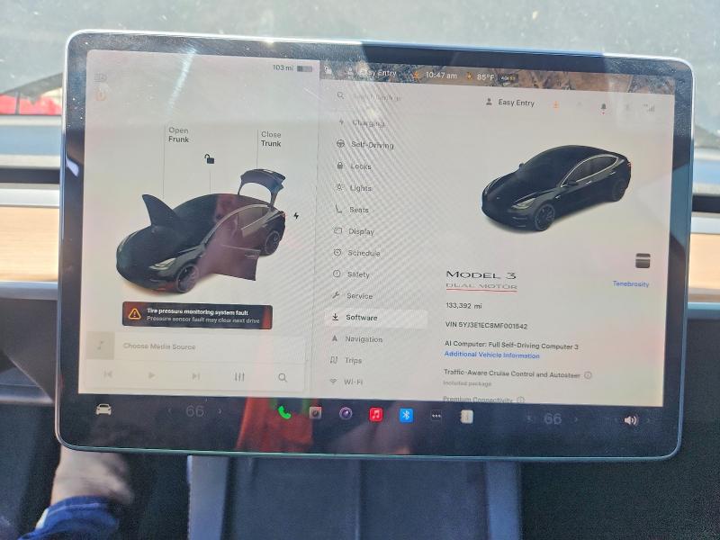 Продажа на аукционе авто 2021 Tesla Model 3, vin: 5YJ3E1EC8MF001542, номер лота: 55458326