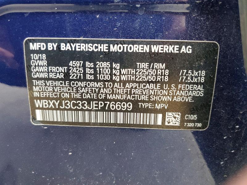 Продажа на аукционе авто 2018 Bmw X2, vin: WBXYJ3C33JEP76699, номер лота: 57044746