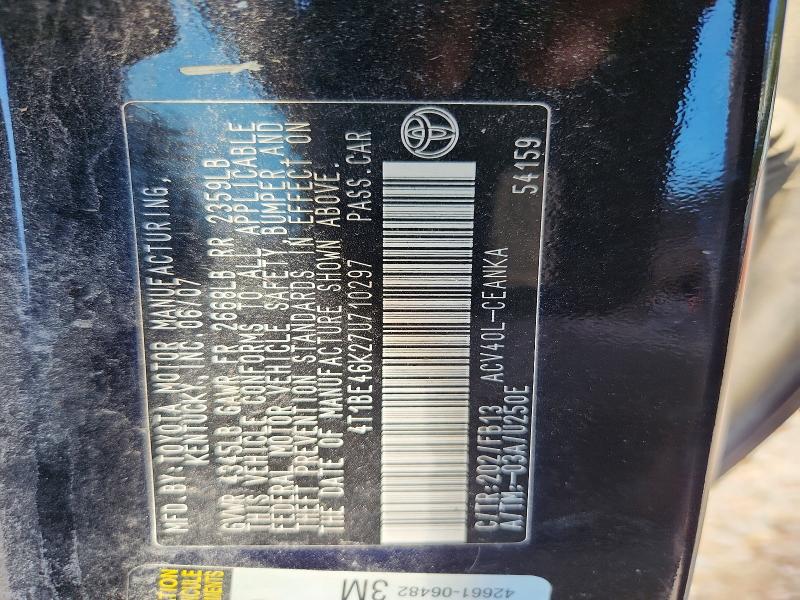 57130196 :رقم المزاد ، 4T1BE46K27U710297 vin ، 2007 Toyota Camry مزاد بيع