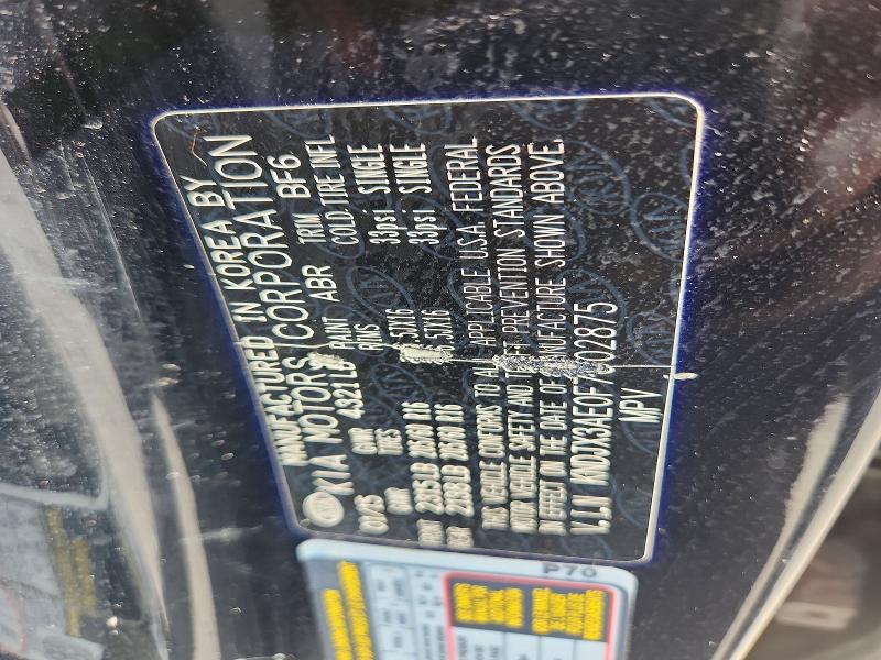 Aukcja sprzedaży 2015 Kia Soul Ev, vin: KNDJX3AE0F7002875, numer aukcji: 58564296