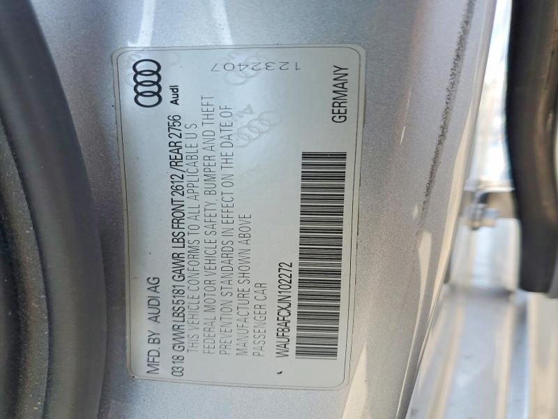 2018 Audi A6 მანქანა იყიდება აუქციონზე, vin: WAUF8AFCXJN102272, აუქციონის ნომერი: 58271086