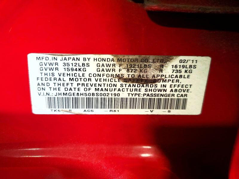Продажа на аукционе авто 2011 Honda Fit, vin: JHMGE8H50BS002190, номер лота: 56336686