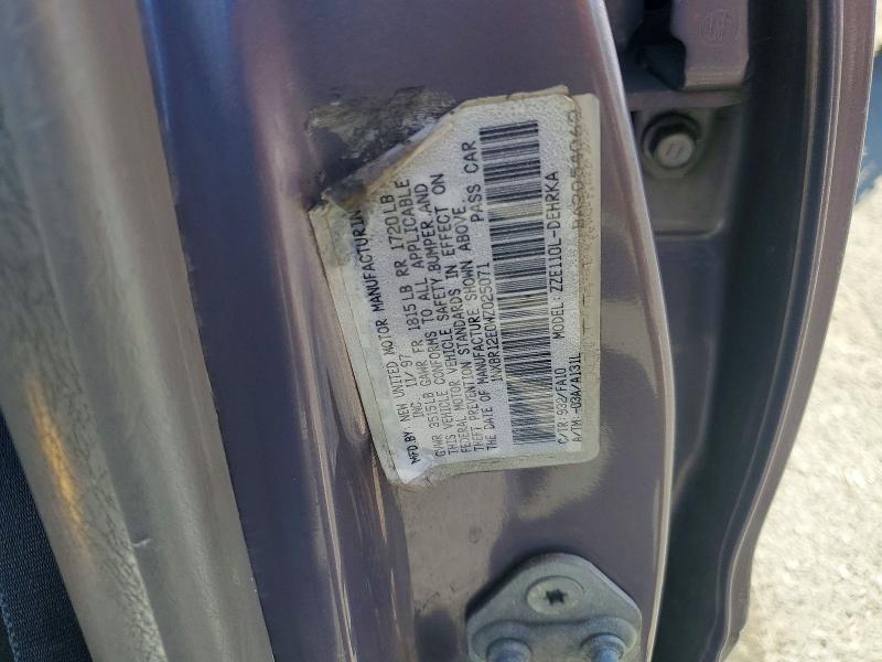 Продажа на аукционе авто 1998 Toyota Corolla, vin: 1NXBR12E0WZ025071, номер лота: 57498396