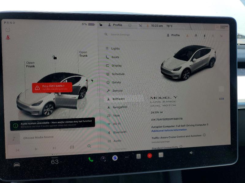 Продажа на аукционе авто 2023 Tesla Model Y, vin: 7SAYGDEEXPF685178, номер лота: 55634146