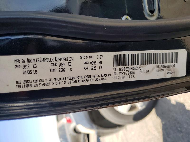 2008 Dodge Caliber მანქანა იყიდება აუქციონზე, vin: 1B3HB28B48D505575, აუქციონის ნომერი: 58455236
