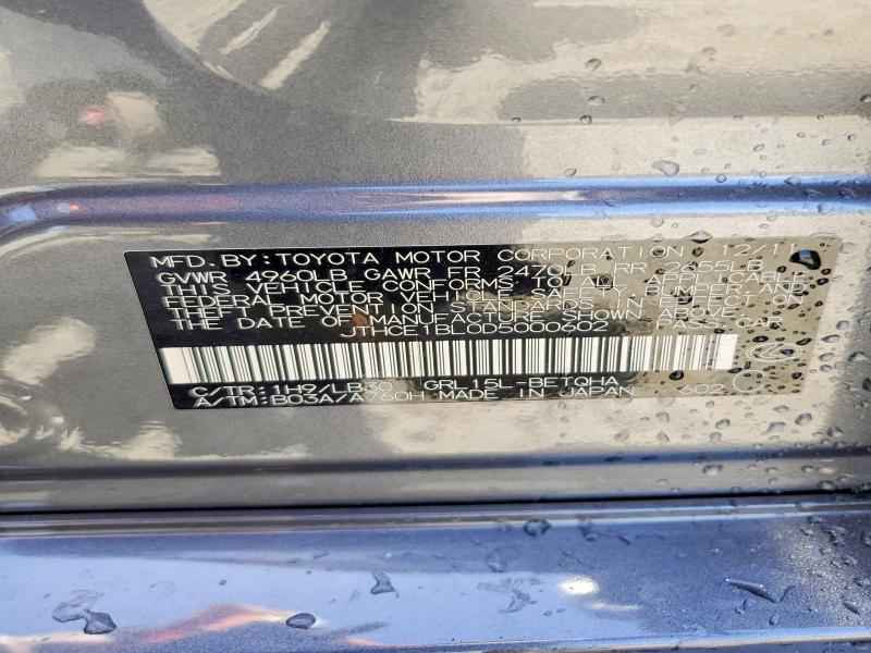 2013 Lexus Gs მანქანა იყიდება აუქციონზე, vin: JTHCE1BL0D5000602, აუქციონის ნომერი: 56046696