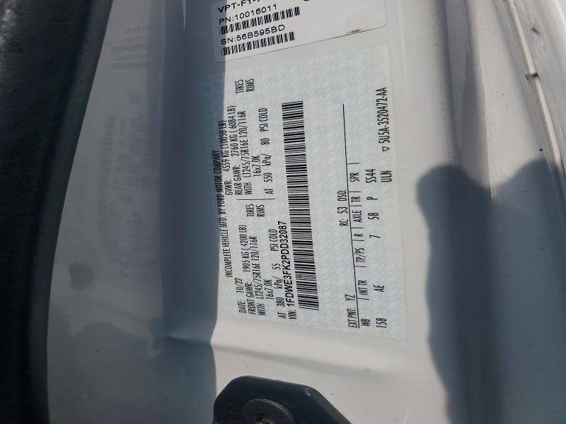 2023 Ford Econoline მანქანა იყიდება აუქციონზე, vin: 1FDWE3FK2PDD32087, აუქციონის ნომერი: 55891216