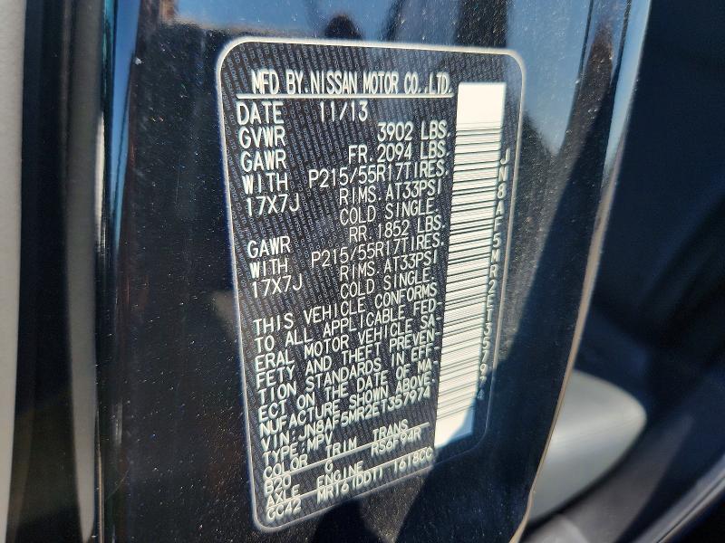 Aukcja sprzedaży 2014 Nissan Juke, vin: JN8AF5MR2ET357974, numer aukcji: 58821776