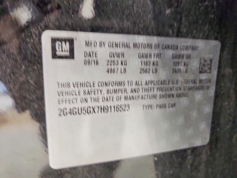 Aukcja sprzedaży 2017 Buick Regal, vin: 2G4GU5GX7H9116523, numer aukcji: 55753076