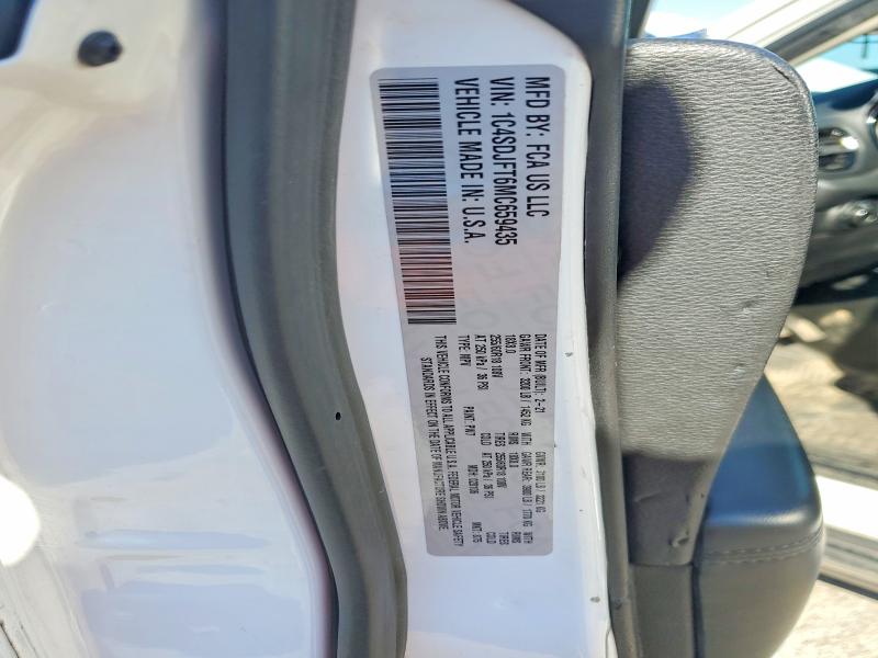 58390976 :رقم المزاد ، 1C4SDJFT6MC659435 vin ، 2021 Dodge Durango مزاد بيع