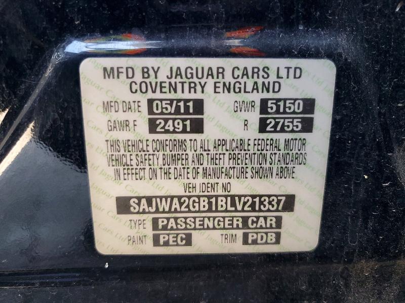 2011 Jaguar Xjl მანქანა იყიდება აუქციონზე, vin: SAJWA2GB1BLV21337, აუქციონის ნომერი: 58458736