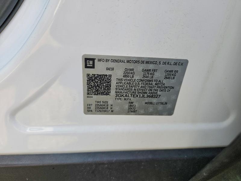 2018 Gmc Terrain მანქანა იყიდება აუქციონზე, vin: 3GKALTEX1JL368327, აუქციონის ნომერი: 56582926