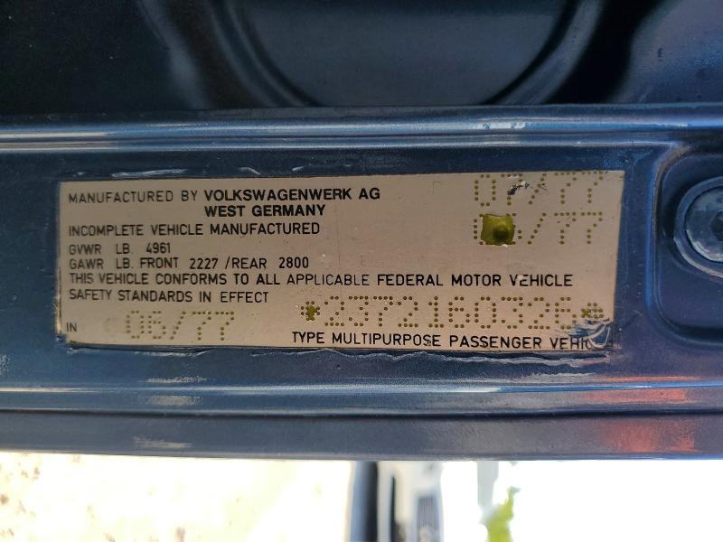 Продаж на аукціоні авто 1977 Volkswagen Vanagon, vin: 2372160326, номер лоту: 55699876