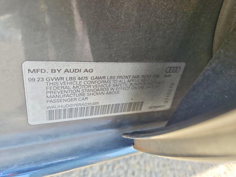Auction sale of the 2024 Audi A3, vin: WAUHUDGY5RA035485, lot number: 58514676