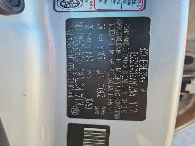 Продаж на аукціоні авто 2010 Kia Forte, vin: KNAFU4A21A5273276, номер лоту: 55922206