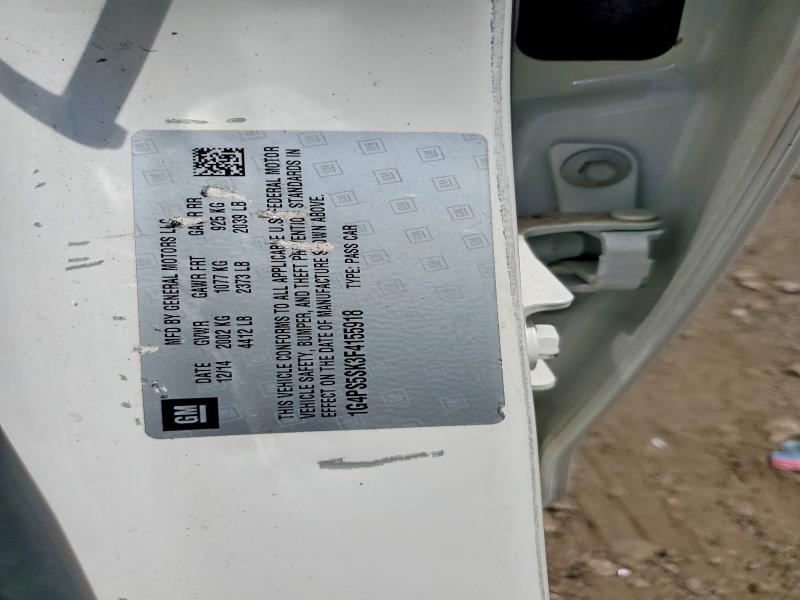 2015 Buick Verano მანქანა იყიდება აუქციონზე, vin: 1G4PS5SK3F4155918, აუქციონის ნომერი: 53893086