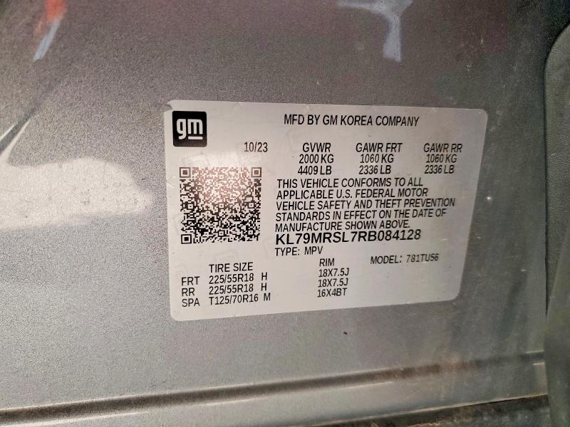Продаж на аукціоні авто 2024 Chevrolet Trailblazer, vin: KL79MRSL7RB084128, номер лоту: 57727916