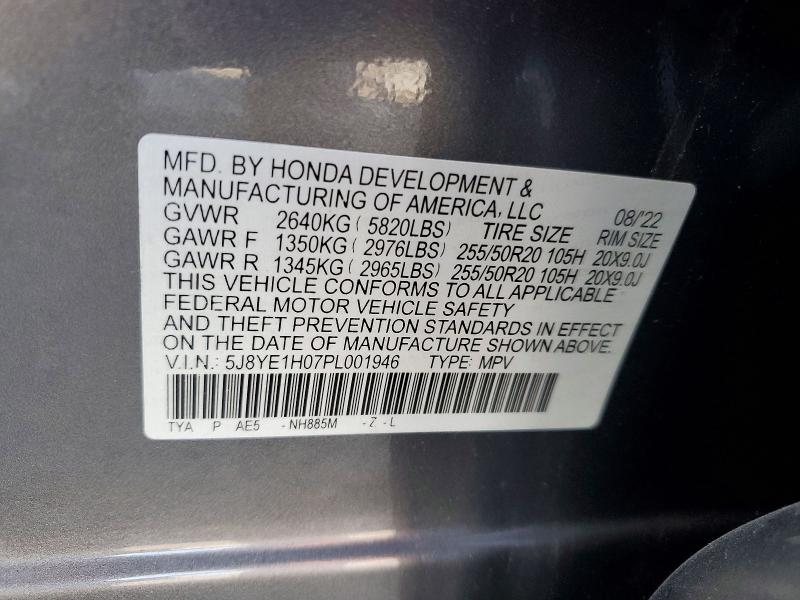 Продажа на аукционе авто 2023 Acura Mdx, vin: 5J8YE1H07PL001946, номер лота: 76292345