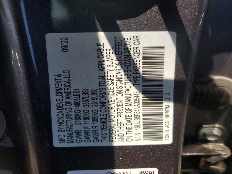 Продаж на аукціоні авто 2022 Acura Tlx, vin: 19UUB5F54NA005443, номер лоту: 58686306