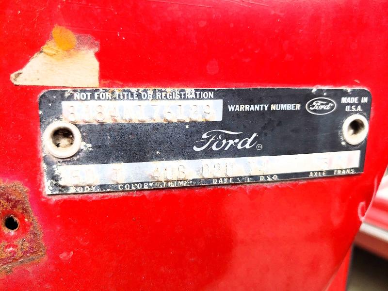 Продажа на аукционе авто 1968 Ford F, vin: 8J84N176129, номер лота: 55031336