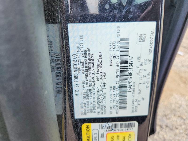 2016 Ford Fusion მანქანა იყიდება აუქციონზე, vin: 1FA6P0H78G5134247, აუქციონის ნომერი: 59314186